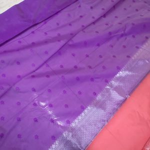 Banarasi Silk Kanjivarm Palu Saree With Blouse