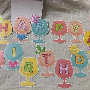 Xinjinpai Party Happy Birthday Banner