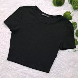 Zara Basic Crop Tee