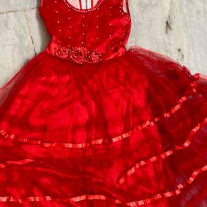 Red Partywear Dress