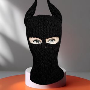 Black Devil Balaclava Mask