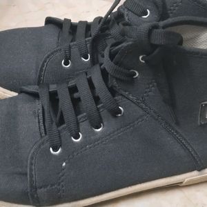 Black Boot Type Shoes