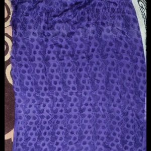 Purple Printed Saree