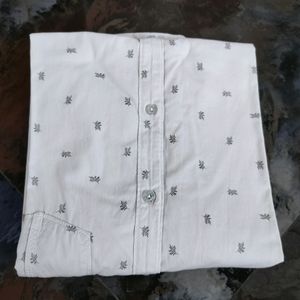 Printed White men's Shirt