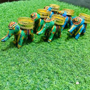 6 Elephant Candles