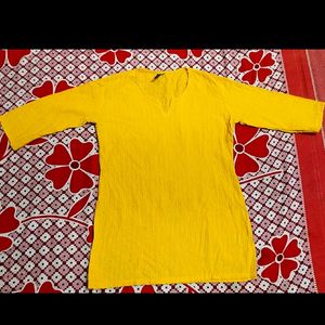 Yellow Short Kurta💛