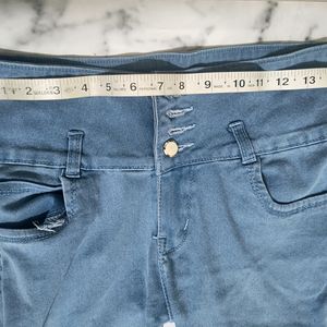 Height Waist Light Blue Jeans