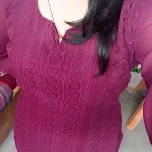 Chikenkari Kurti