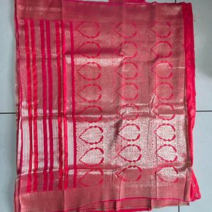 Gulabi Pink Beautiful Designer Saree