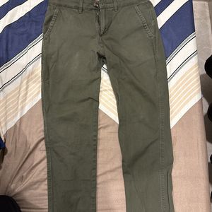 United Colors Of Benetton Olive Chinos