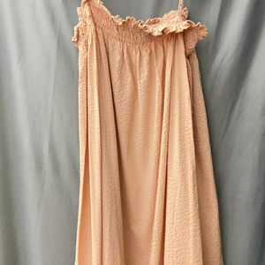 Apricot Flowy Dress