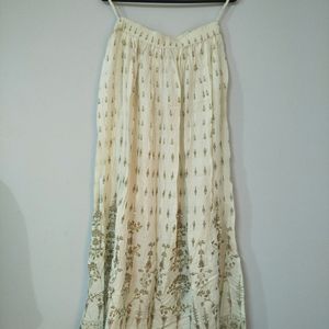 White Ethnic Skirt