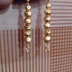 Gold Plated Earrings Sui Dhaga