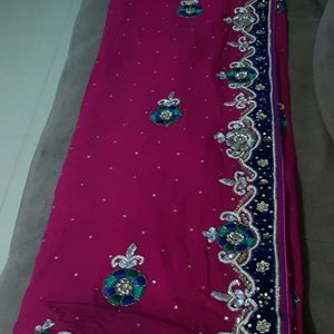 Beautiful Rani pink saree