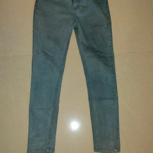 Grey Colour Slim Jeans