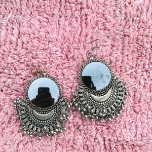 Silver Oxidised Earrings 😍