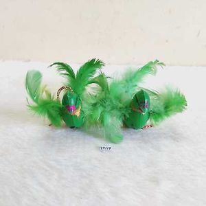 vintage classic green parrot pair