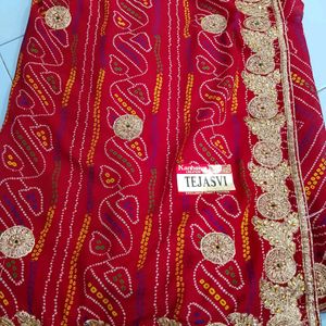 Karvachauth Special CHUNARI Saree With Blouse