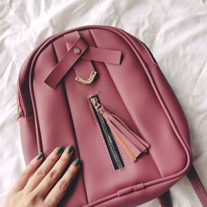 Girls Mauve Mini Backpack