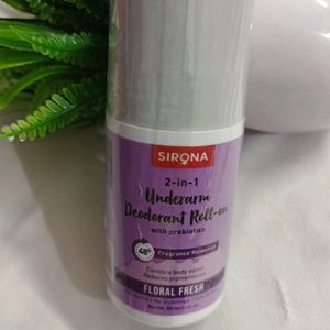 Sirona 2 In 1 Underarm Deodorant Roll On