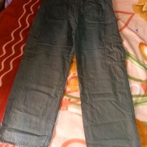 Brown Casual Baggy Jeans