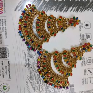 Traingle Shaped Multicolored Earrings