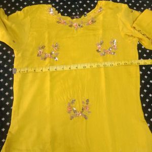 Yellow Kurta.