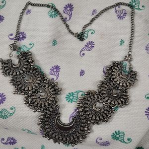 Afghani oxidised Metal Necklace