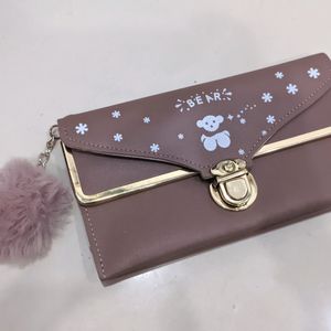 Cute Mauve Clutch Purse