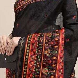 Printed Traditional Saree With Blouse Piece