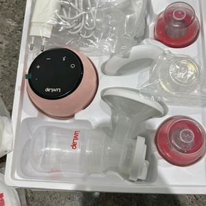 LuvLap Double Electric Breast Pump With Rechargeab