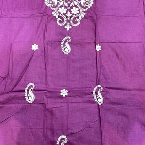 Pure Cotton Lucknowi Embroidery Suits