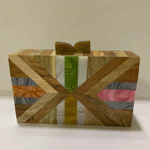 Mdf Wooden Clutch