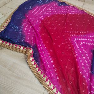 Net kurti with heavy dupatta