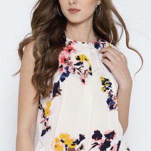 Rare floral pleated top