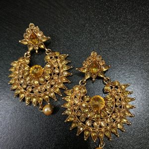 Ethnic Golden Colour Earrings