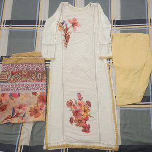 Chikankari Punjabi Suit With Dupatta