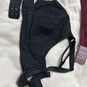 V Star Black Bras