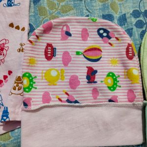 0-3 Month Baby Shrit & Cap