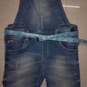 blue denim dungarees