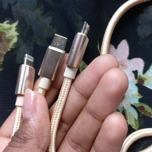 3 IN 1 CABLE WIRE FOR FAST CHARGING