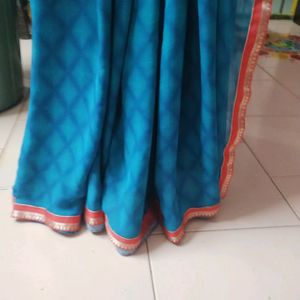 Daily Wear Blue Saree