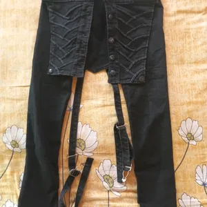 Denim Black Full Dungree