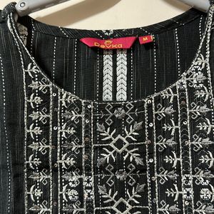 Black Embroidery Tunic