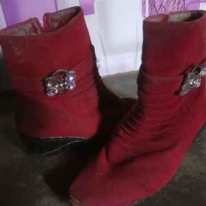 Red boots for women