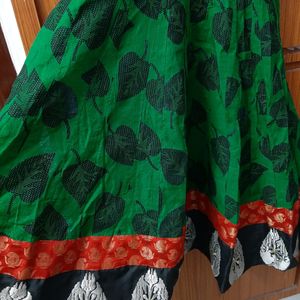 green anarkali top