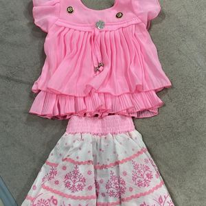 Top & Skirt Dress For Baby