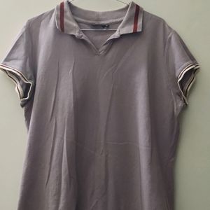 Lavender Polo Collared T Shirt