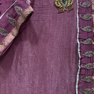 WINE EXCLUSIVE WEDDING SAREE