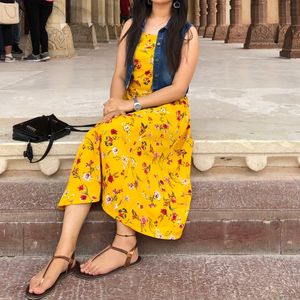 Mustard Midi Dress